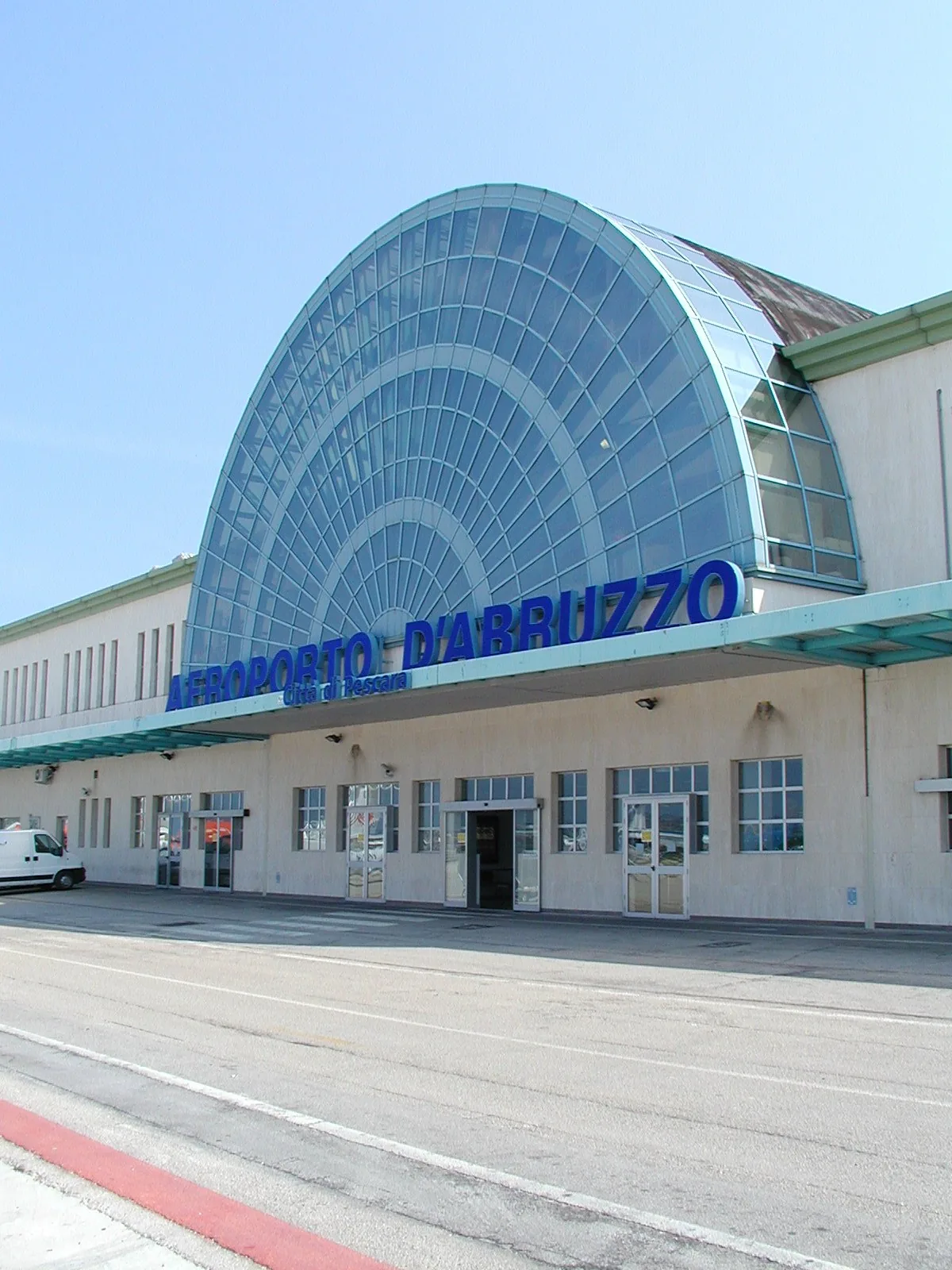 Il terminal dell'Aeroporto d'Abruzzo di Pescara